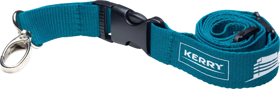 Custom printed lanyard produced for Kerry