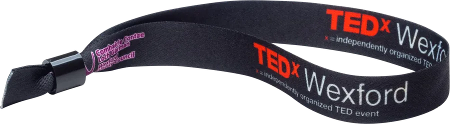 Custom printed lanyard produced for TEDx Wexford